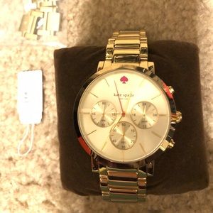Excellent condition Kate spade watch gold
